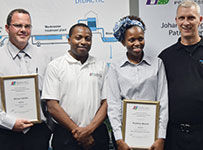 Left to right): Markus Gericke, Mike Banda, Puseletso Mashile and Olaf Mayer-Mader pictured after the presentations.